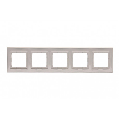Simon54 Ramka 5- krotna DR5/43 srebrny