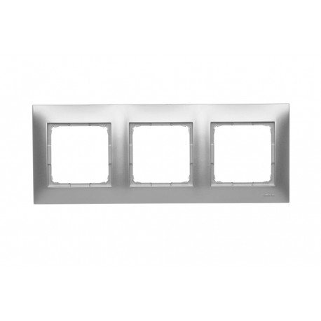 Simon54 Ramka 3- krotna DR3/43 srebrny
