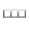 Simon54 DR3/43 3gang frame silver