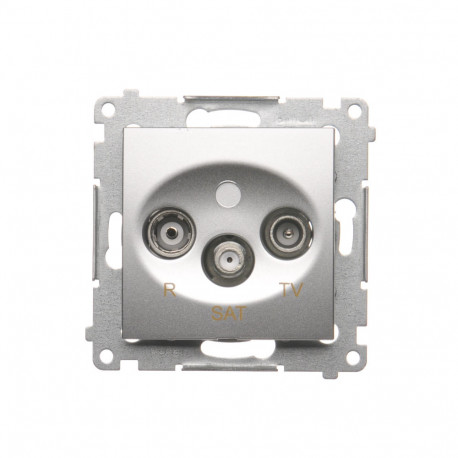 Simon54 Gniazdo Ant.RTV-SAT końc DASK.01/43 srebrn