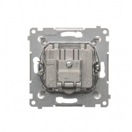 Simon54 Gniazdo Ant.RTV-SAT końc DASK.01/43 srebrn