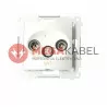 Simon54 R-TV-SAT antenna terminal socket DASK.01/43 silver