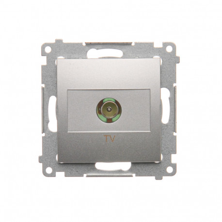 Simon54 Gniazdo antenowe TV pojedyncze końcowe DAK1.01/43 srebrne
