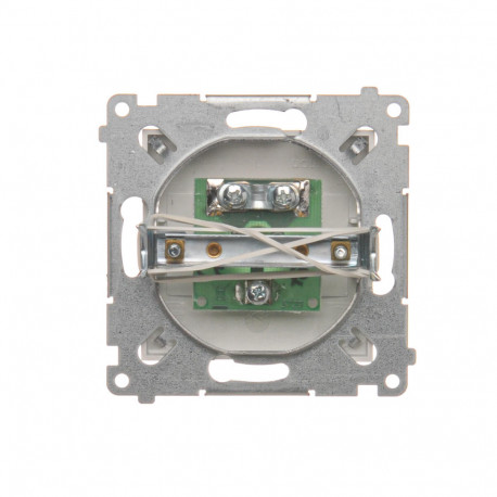 Simon54 Gniazdo antenowe TV pojedyncze końcowe DAK1.01/43 srebrne