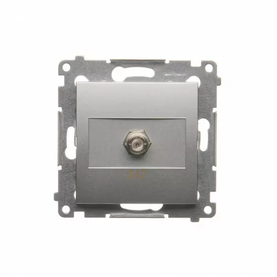 Simon54 Satellite single socket DASF1.01/43 silver