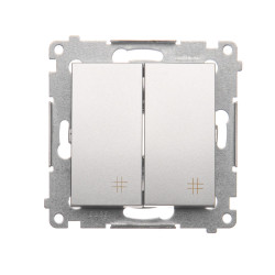 Simon54 Łącznik krzyżowy podwójny DW7/2.01/43 srebrny