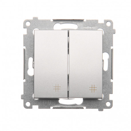 Simon54 Łącznik krzyżowy podwójny DW7/2.01/43 srebrny