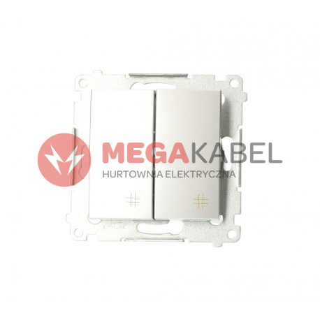 Simon54 Łącznik krzyżowy podwójny DW7/2.01/43 srebrny