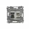 Simon54 Gniazdo SAT+RJ45 6 DASFRJ45.01/43 srebrny SIMON