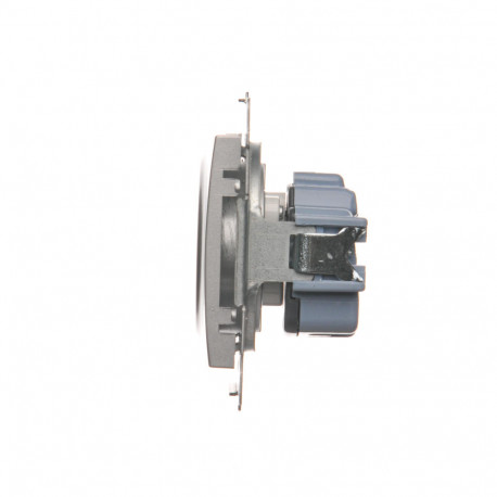 Simon54 Gniazdo wtyczkowe podjedyncze DG1Z.01/43 srebrny