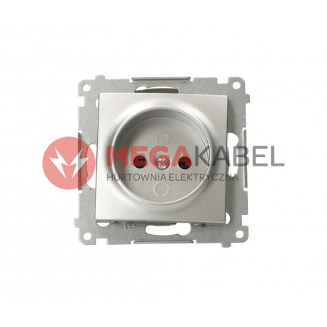 Simon54 Gniazdo wtyczkowe podjedyncze DG1Z.01/43 srebrny