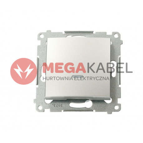 Simon54 Łącznik jednobiegunowy z podświetleniem LED DW1L.01/43 srebrny