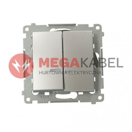 Simon54 Łącznik świecznikowy podświetlany DW5BL.01/43 srebrny SIMON