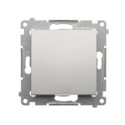 Simon54 przycisk pojedynczy zwierny DP1.01/43 srebrny