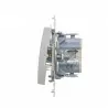 Simon54 Single-pole switch DW1.01/43 silver