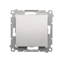 Simon54 Przycisk "dzwonek" DD1.01/43 srebrny