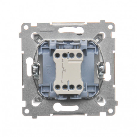 Simon54 Przycisk "dzwonek" DD1.01/43 srebrny