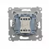 Simon54 Łącznik schodowy 1-krotny podświetlany DW6L.01/43 srebrny KONTAKT SIMON