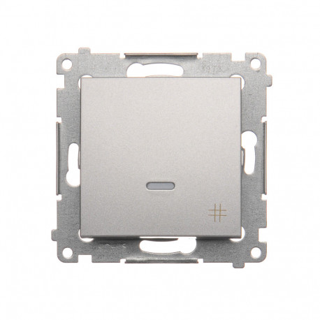 Simon54 Łącznik krzyżowy z podświetleniem LED DW7L.01/43 srebrny