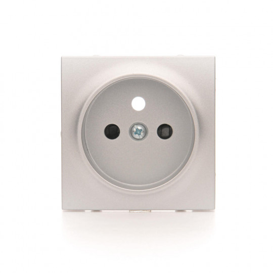 Single socket cover silver DGZ1ZP/43