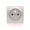 Single socket cover silver DGZ1ZP/43