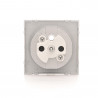 Single socket cover silver DGZ1ZP/43