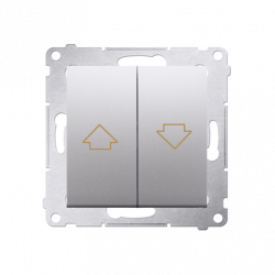 Simon54 łącznik żaluzjowy z blokadą DZW1.01/43 srebrny SIMON