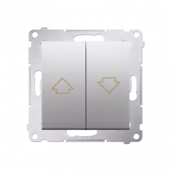 Simon54 łącznik żaluzjowy z blokadą DZW1.01/43 srebrny SIMON