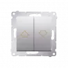 Simon54 blind switch with interlock DZW1.01/43 silver SIMON