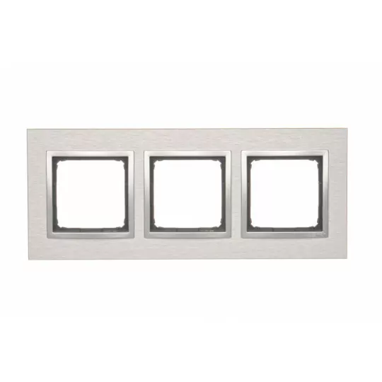 Simon 54 Nature Triple frame metal INOX DRN3/77
