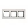 Simon 54 Nature Triple frame metal INOX DRN3/77