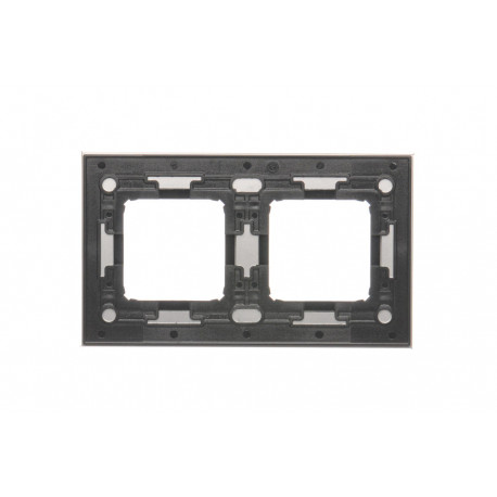 Simon54 Nature Ramka2 szklana srebrna mgła DRN2/71