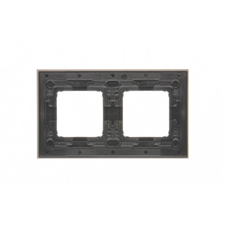 Simon54 Nature Ramka2 metal Satynowy Blask DRN2/79