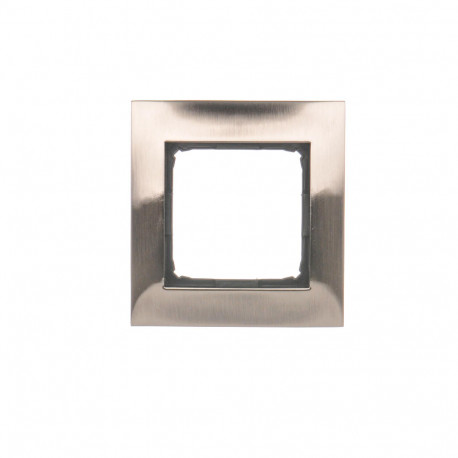 Simon54 Ramka na 1-moduł DR1/61 metalowa inox