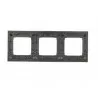 Simon54 Frame for 3-modules DR3/61 metal inox