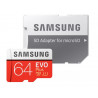 MicroSD 64GB EVO Plus memory card + adapter SAMSUNG