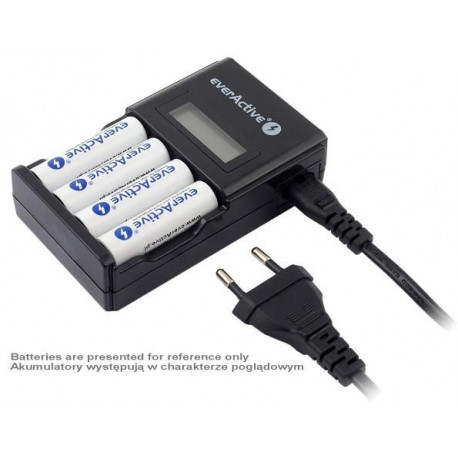 Ładowarka akumulatorowa 4xAA/AAA NC-450 black Ever Active