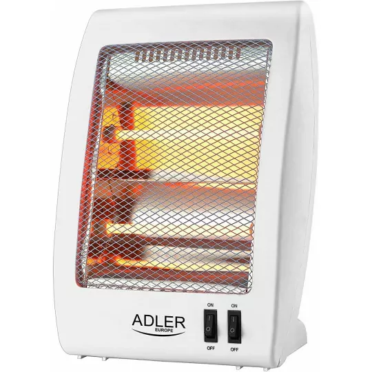 Grzejnik halogenowy biały AD7709 400/800W Adler