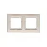Simon54 Frame for 2 modules DR2/44 gold