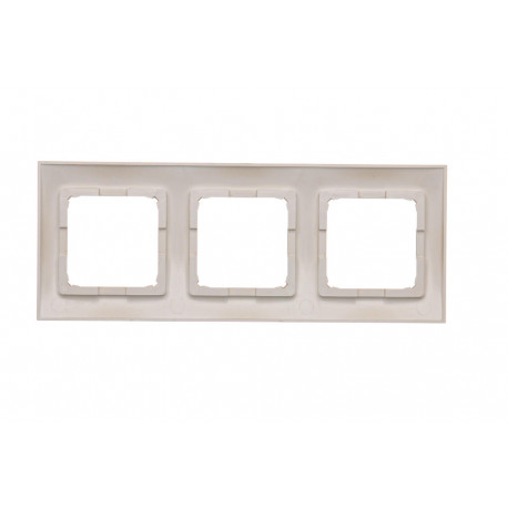 Simon54 Ramka na 3-moduł DR3/44 złoty