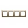 Simon54 DR4/44 4gang frame gold
