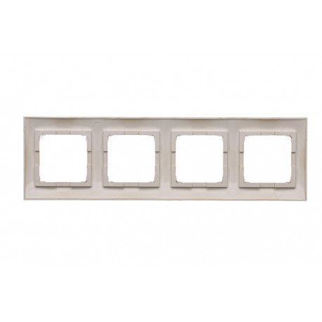 Simon54 Ramka na 4-moduł DR4/44 złoty