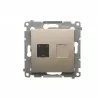 Simon54 Gniazdo komputerowe pojedyncze RJ45 D61.01/44 złoty