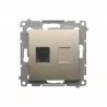 Simon54 RJ12 single telephone socket DT1.01/44 gold SIMON