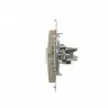 Simon54 RJ12 single telephone socket DT1.01/44 gold SIMON