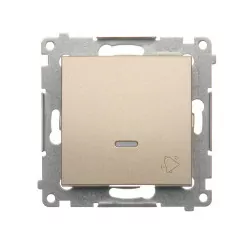 Simon54 Przycisk "dzwonek" z podświetleniem LED DD1L.01/44 złoty