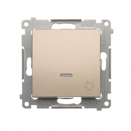 Simon54 Przycisk "dzwonek" z podświetleniem LED DD1L.01/44 złoty