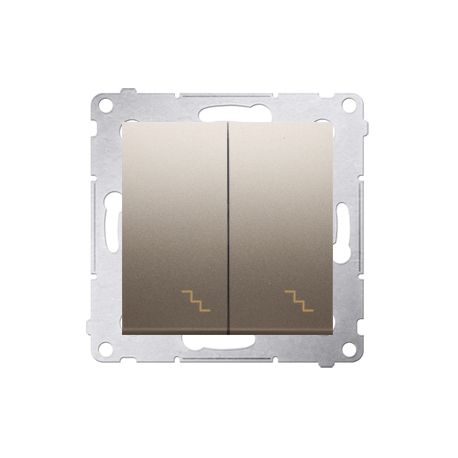 Simon54 Łącznik schodowy podwójny DW6/2.01/44 złoty