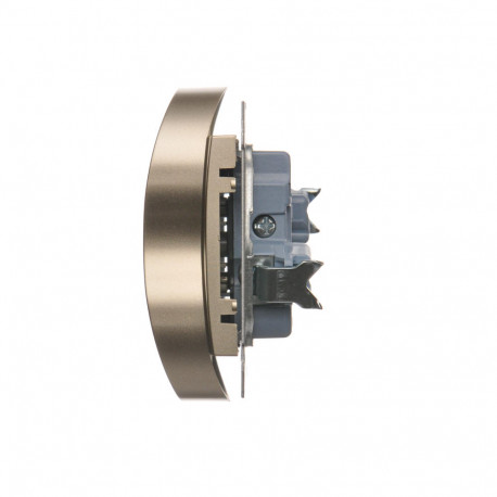 Simon54 Gniazdo podwójne z/u DGZ2MZ.01/44 złoty