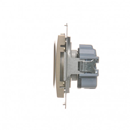 Simon54 Gniazdo wtyczkowe pojedyncze z uziemieniem DGZ1Z.01/44 złoty